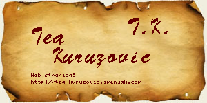 Tea Kuruzović vizit kartica